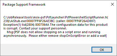 Psf error