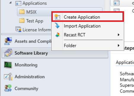 Create application