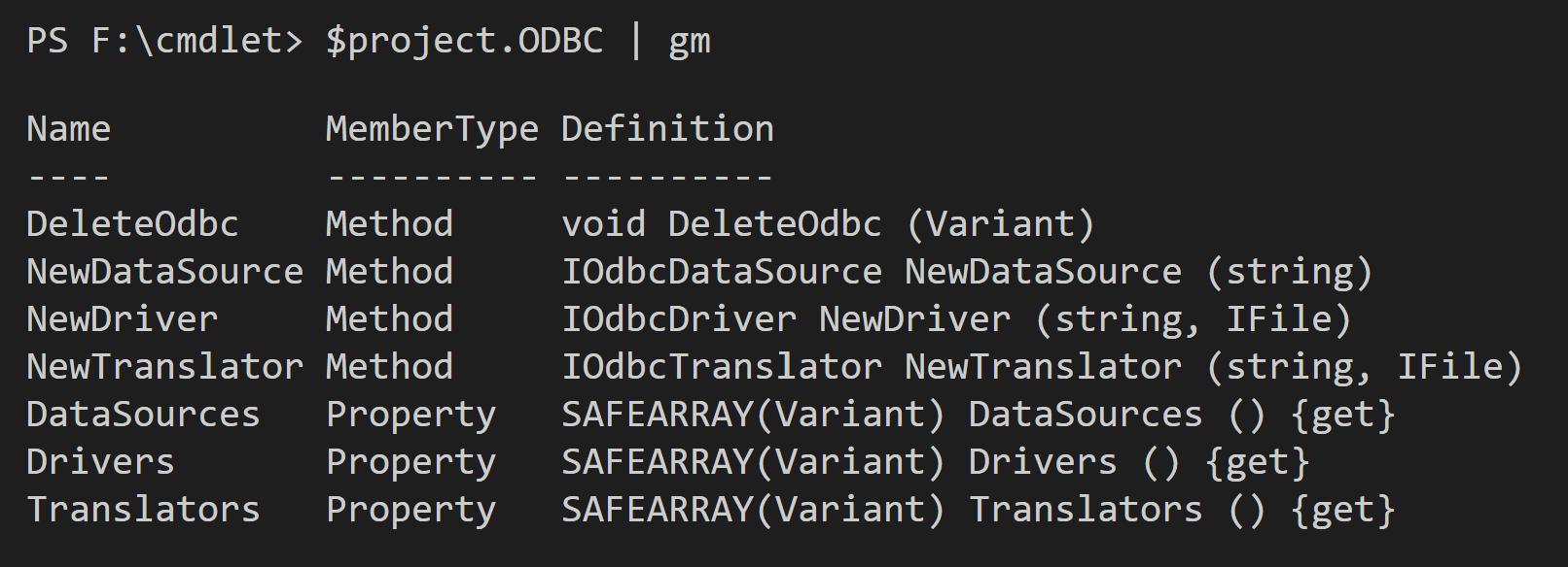 Iodbc component