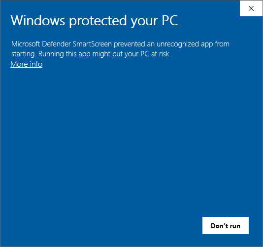 microsoft defender smartscreen prevented