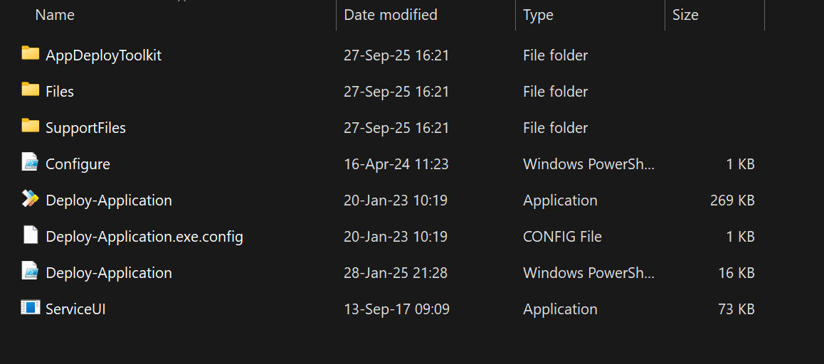 PSADT 3.x folder structure PSADT 3.x folder structure