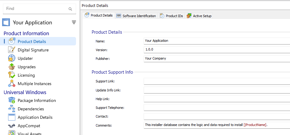 Product details page Product details page