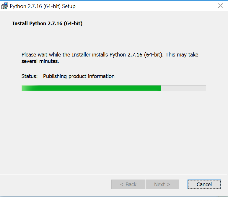 Publishing product information status during software install Publishing product information status during software install