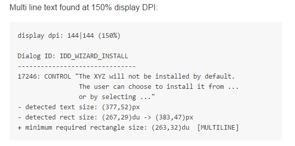 Advanced Installer GUI label validation