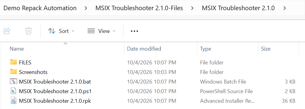Generated batch file and PowerShell script Generated batch file and PowerShell script