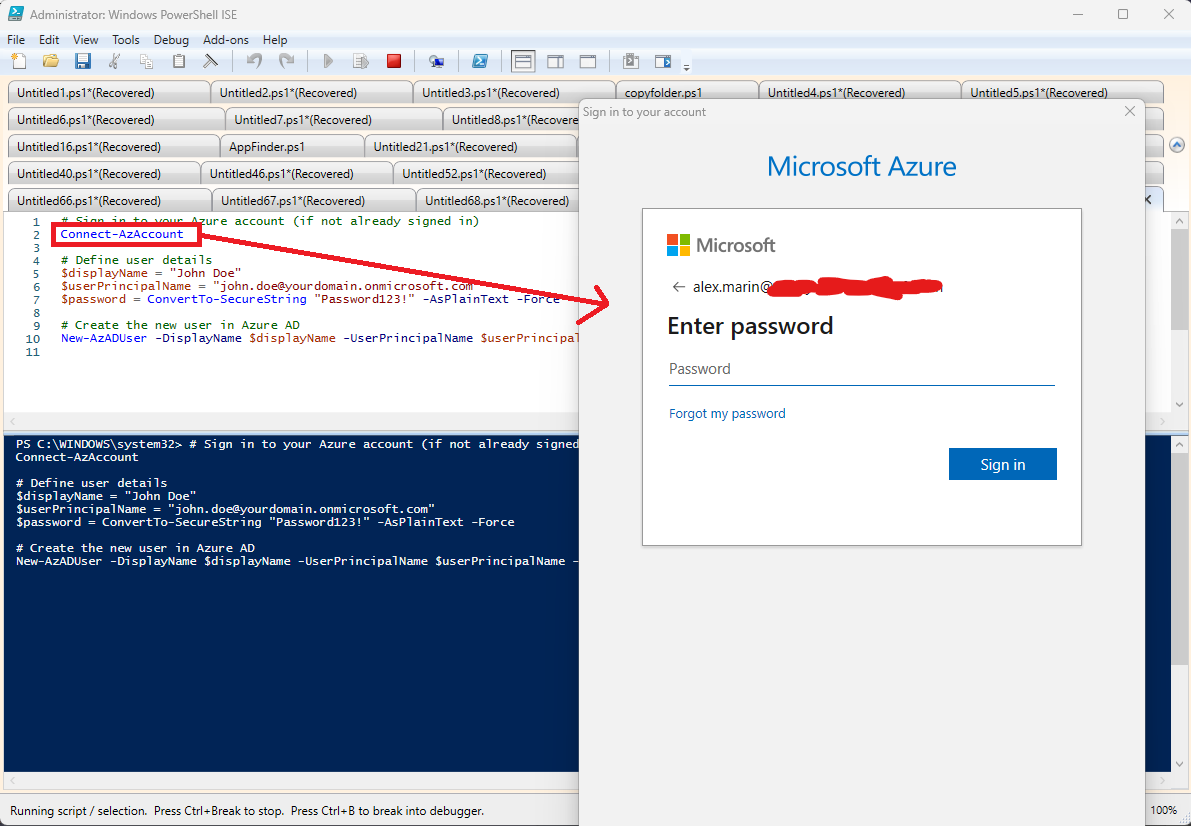 Connect-AzAccount cmdlet