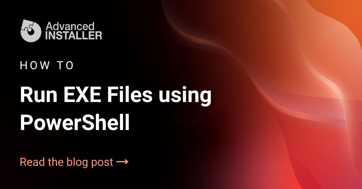 Run exe file from powershell