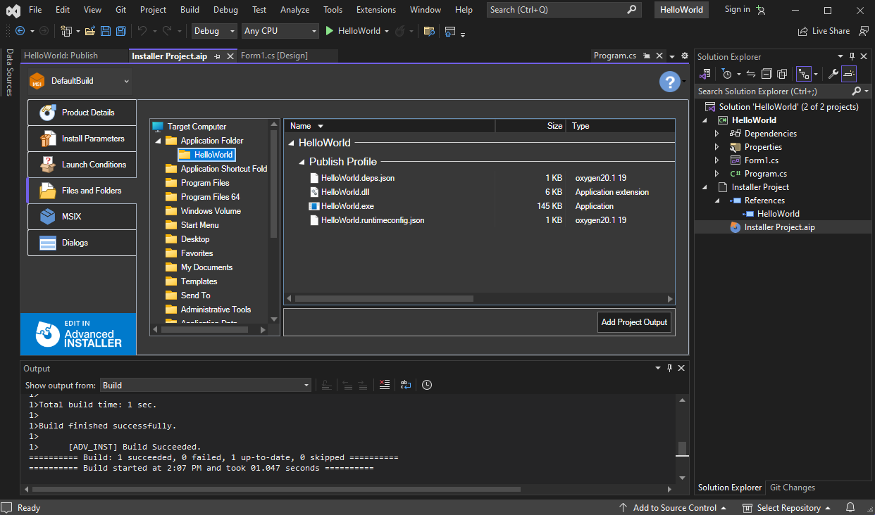 visual studio for mac create c# desktop application