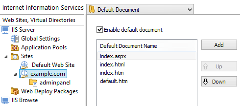 Set cmd.exe permissions to applications or sites served by IIS