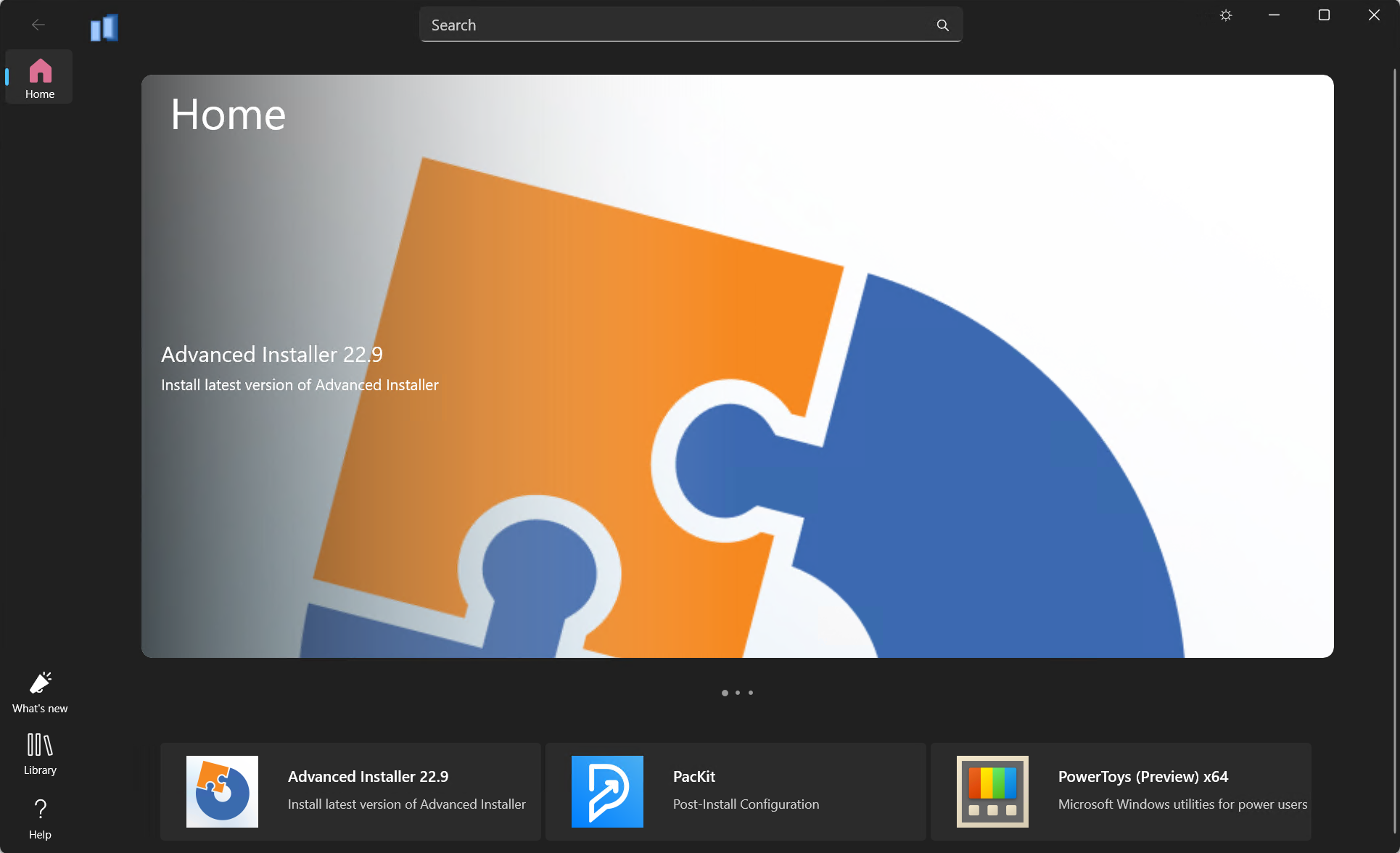 Suite app home tab