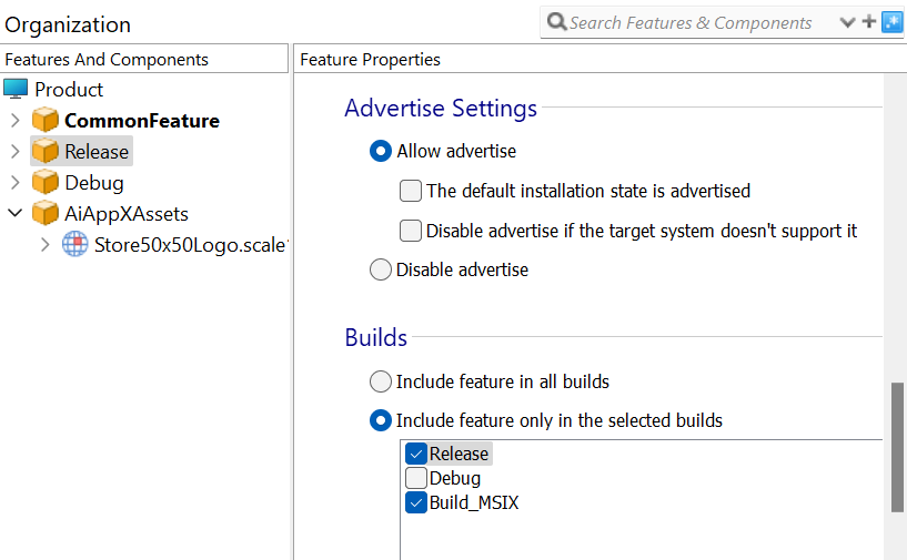 Feature properties Feature properties