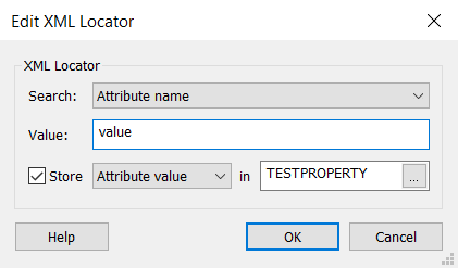 Edit XML Locator settings