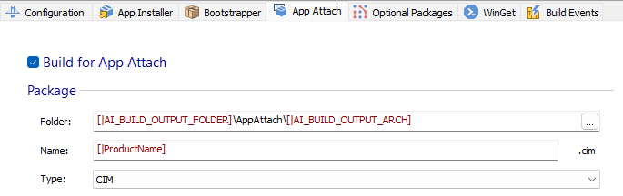 Appattach tab Appattach tab