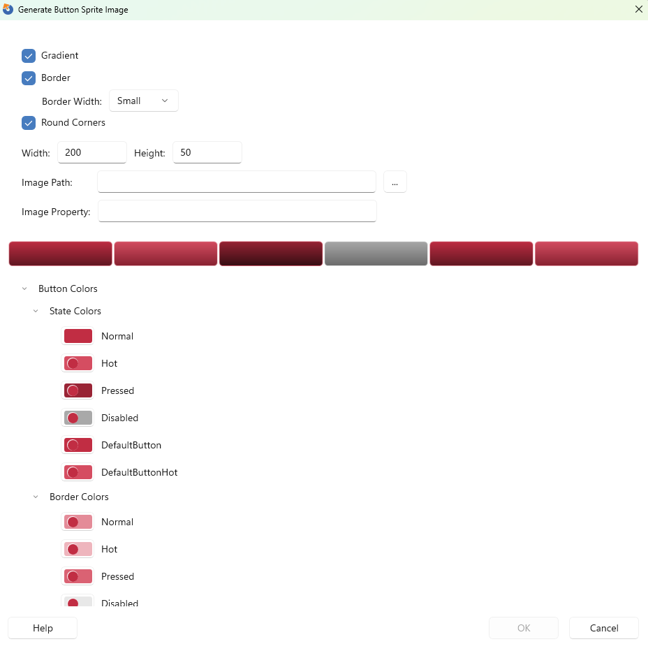 Generate button sprite