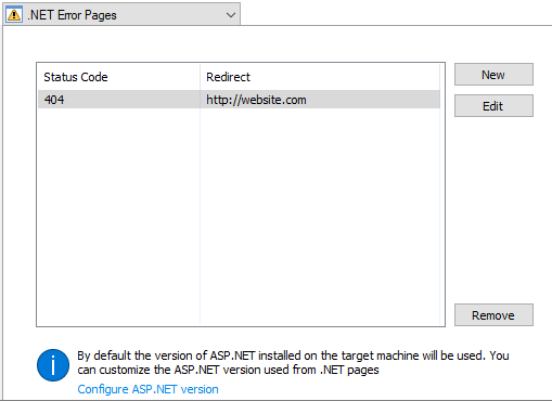 Net error handling