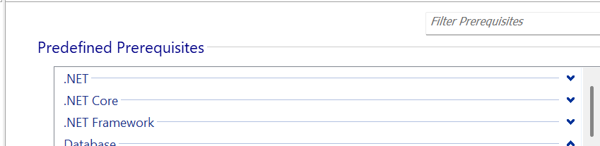.NET Prerequisite list