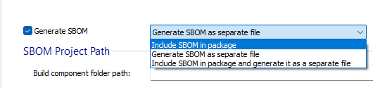 generating the SBOM File