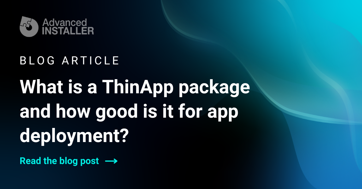 What is thinapp package