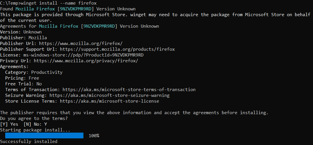 Command Line Winget Install Firefox Command Line Winget Install Firefox